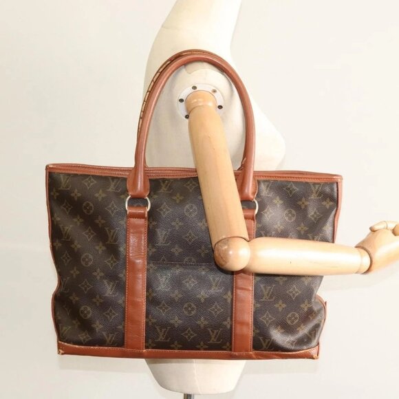 LOUIS VUITTON Monogram Sac Weekend PM Hand Bag M42425 LV Auth KD259 - Picture 1 of 16